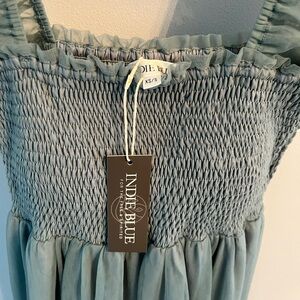 Women's Maxi Dress - Light Blue